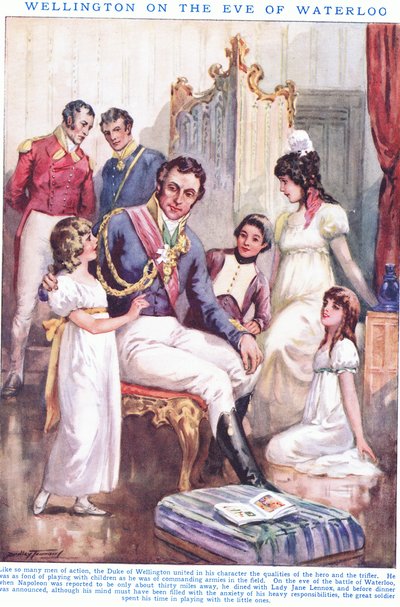 MS 1815 Waterloo arifesinde Wellington by C. Dudley Tennant