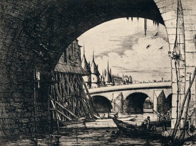 Notre-Dame Pont Kemeri, 1915 by C. H. Meryon