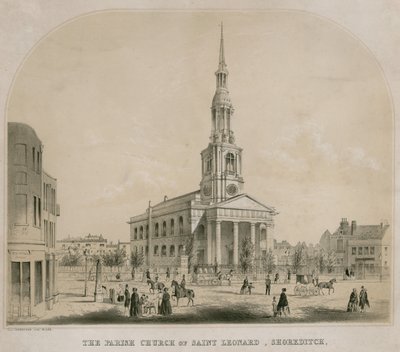 The Parish Church of Saint Leonard, Shoreditch, London  by C. J. Greenwood
