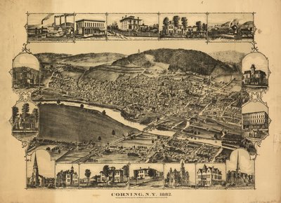 Kuşbakışı. Raster görüntü olarak Kongre Kütüphanesi Web sitesinde de mevcuttur. Kol içerir. hasta. LC kopyası soluk ve kirli. Satın alma kontrol numarası 1-88 by C. J. Philadelphia Publishing House; Corbin
