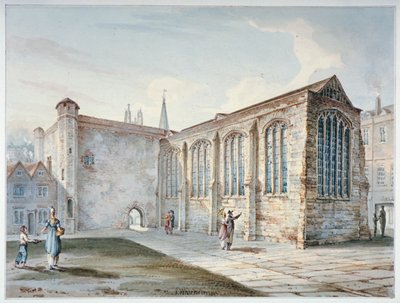 Holy Trinity Şapeli, Leadenhall Caddesi, Leadenhall Şapeli olarak bilinir, Londra Şehri, 1805. by C John M Whichelo