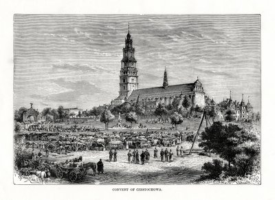 Czestochowa Manastırı, Polonya, 1879 by C. Laplante