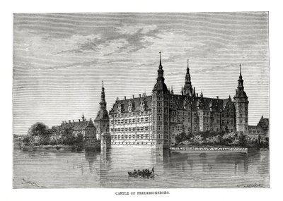 Frederiksborg Kalesi, Kopenhag, Danimarka, 1879 by C. Laplante