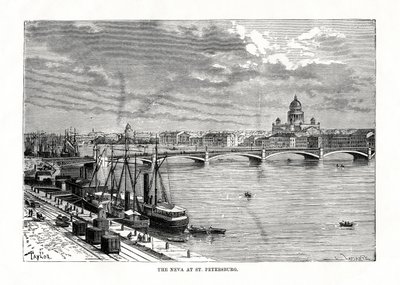 Neva Nehri, St Petersburg, 1879 by C. Laplante