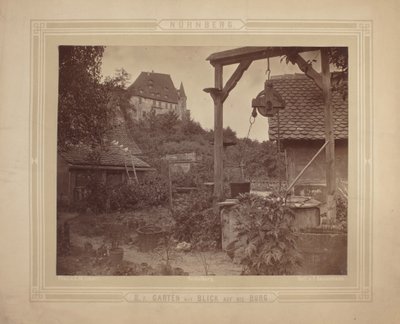 Heidelberg - Bahçeden Kale Görünümü, 1870 dolayları (kart stoğu üzerine albüm baskısı) by C. M. Eckert