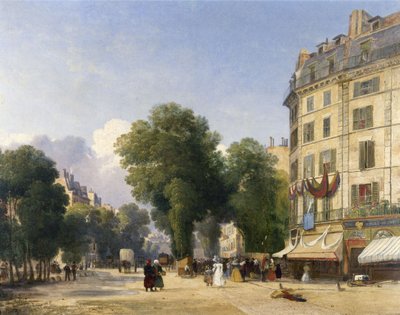 Boulevard des Capucines ve Rue de la Paix#39;in köşesi, Paris by Caleb Robert Stanley