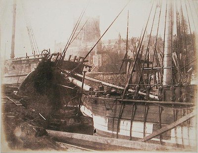 Limandaki Yelkenli Gemiler, c.1845 (kalotip negatiften tuzlu kağıt baskısı) by Calvert Richard Jones