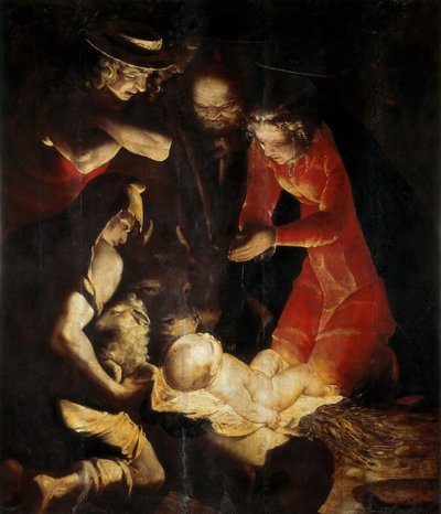 Çobanların Tapınması, 1550. by Cambiaso
