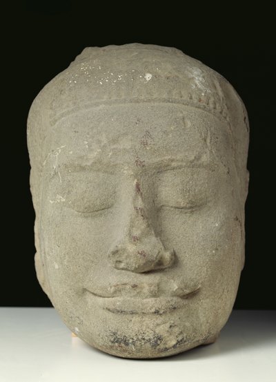 Kapalı gözlerle Buda kafası, Angkor by Cambodian School