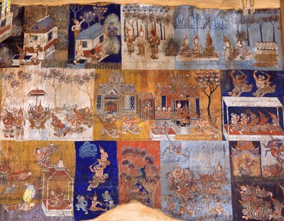 Tapınak duvar resimleri by Cambodian School