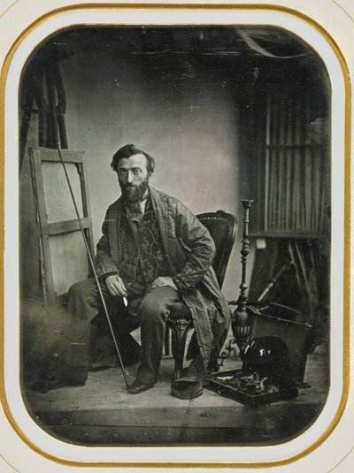 Resim Stüdyosunda Otoportre, c. 1843. by Camille Dolard
