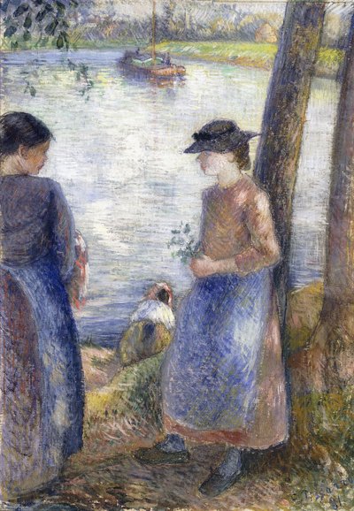 Suyun Yanında, 1881 by Camille Jacob Pissarro