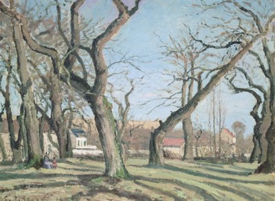 Louveciennes'de Kestane Ağaçları, 1872 by Camille Jacob Pissarro