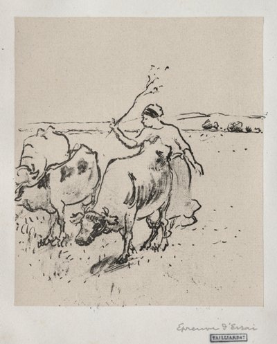 Çoban, c. 1899. by Camille Jacob Pissarro