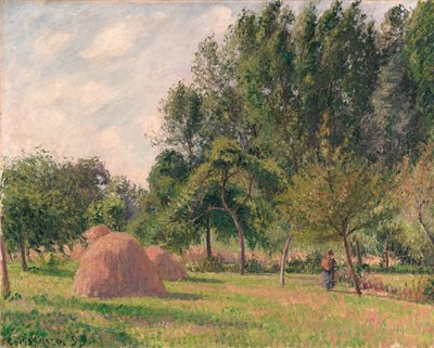 Saman Yığınları, Sabah, Éragny, 1899 by Camille Jacob Pissarro