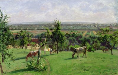 Vesinet Tepesi, Yvelines, 1871 by Camille Jacob Pissarro