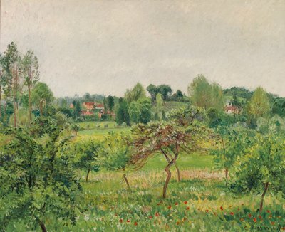 Haziran, Yağmurlu Hava, Eragny; Haziran, yağmurlu hava, Eragny, 1898 by Camille Jacob Pissarro