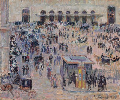 Place du Havre ve Gare Saint-Lazare, 1893 by Camille Jacob Pissarro