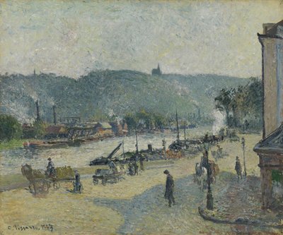 Lafayette Meydanı, Rouen, 1883 by Camille Jacob Pissarro