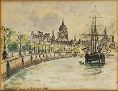 Londra, St. Paul Katedrali, 1890 by Camille Jacob Pissarro