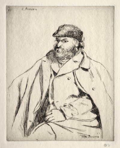 Paul Cezanne, 1874. by Camille Jacob Pissarro