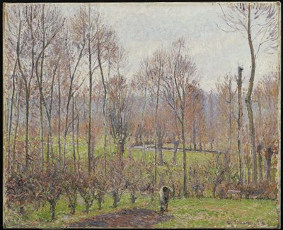 Kavaklar, Gri Hava, Eragny, 1895 by Camille Jacob Pissarro