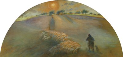 Çoban ve Koyun; Berger ve Moutons, 1890 by Camille Jacob Pissarro