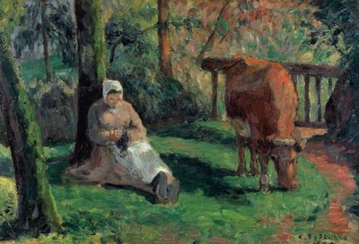 Çoban, Montfoucault, 1875 by Camille Jacob Pissarro