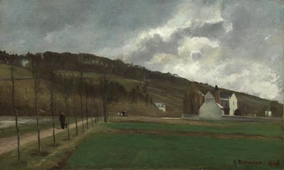 Marne Banks of the Winter, 1866 by Camille Jacob Pissarro