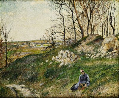 Lahana Toplayıcılar, Pontoise; Les Carrieres du Chou, Pontoise, 1882 by Camille Jacob Pissarro