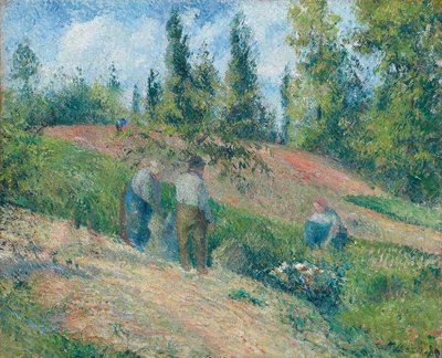 Hasat, Pontoise, 1880 by Camille Jacob Pissarro