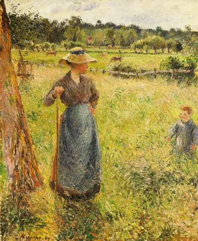 Haymaker, 1884 by Camille Jacob Pissarro