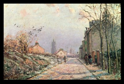 Yol, Kışın Etkisi; La Route, Effet d"Hiver, 1872 by Camille Jacob Pissarro