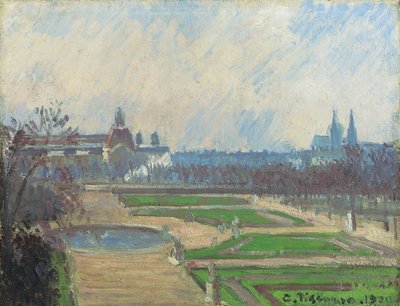 Tuileries ve Louvre, 1900 by Camille Jacob Pissarro