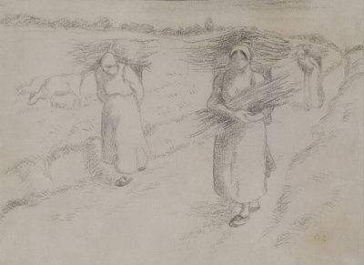 Dal Toplayıcılar, 1896 dolayları by Camille Jacob Pissarro
