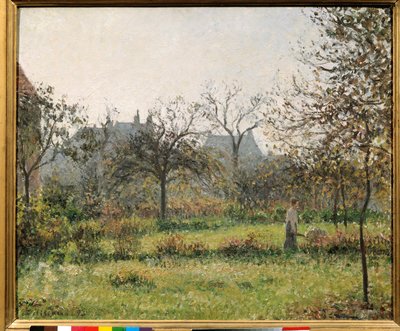 Meyve bahçesindeki kadın, sonbahar matinesi, Camille Pissarro (1830-1903) 1897 Güneş