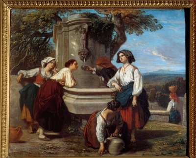 Ossaloises çeşmede Ossau vadisinden çiftçiler çeşmede tartışmak için buluşuyor. Camille Roqueplan