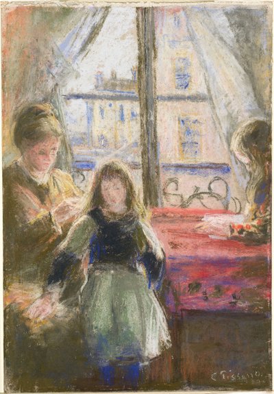 Pencerede, Rue des Trois Frères by Camille Pissarro