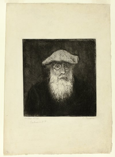 Camille Pissarro, Bir Otoportre by Camille Pissarro