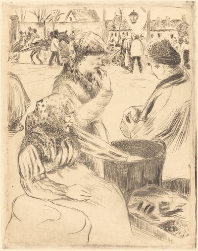 Kestane Satıcıları Kestane Satıcıları, 1878. by Camille Pissarro