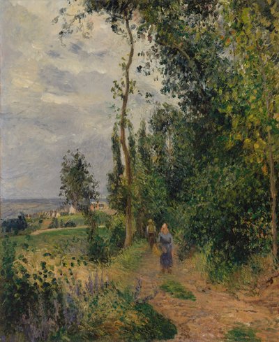 Côte des Grouettes, Pontoise yakınlarında, muhtemelen 1878. by Camille Jacob Pissarro