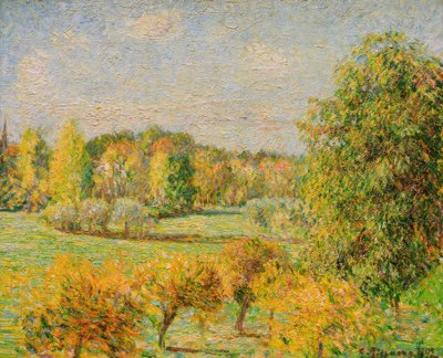 Sonbahar etkisi, ceviz, Eragny by Camille Pissarro