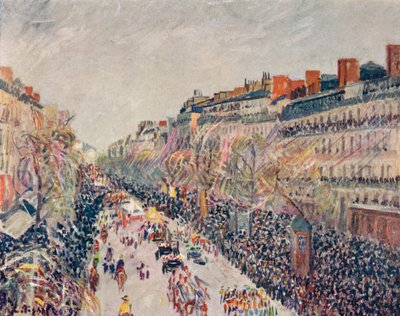 Bulvarlardaki Mi-Careme, 1897 by Camille Jacob Pissarro