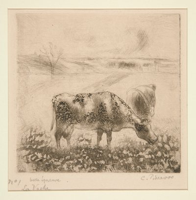 La Vache (İnek) by Camille Pissarro
