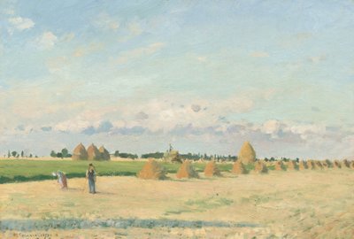 Manzara, Ile-de-France by Camille Pissarro