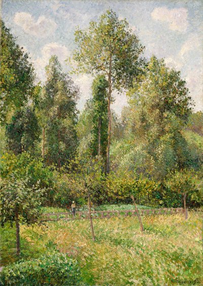 Kavaklar, Éragny, 1895. by Camille Jacob Pissarro