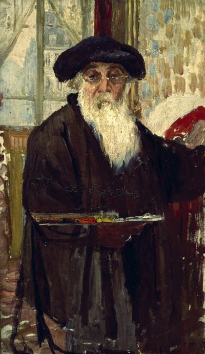 Otoportre, c.1898 (tuval üzerine yağlı boya) by Camille Jacob Pissarro
