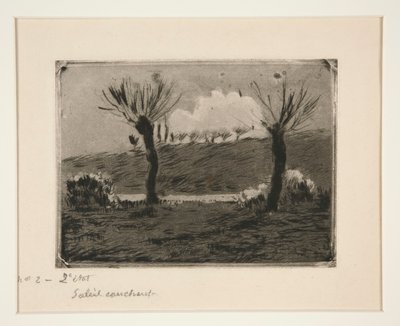 Batan güneş by Camille Pissarro