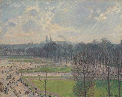 Tuileries Bahçesi, Bir Kış Öğleden Sonrası, 1899. by Camille Jacob Pissarro