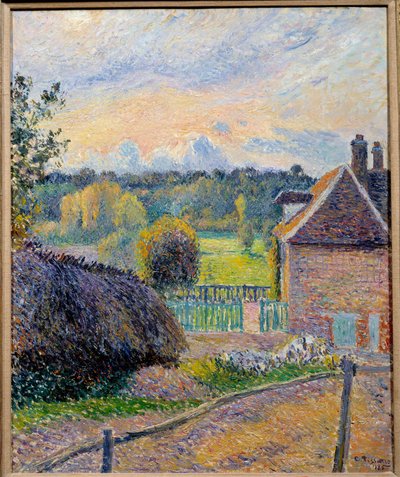 Eragny Tablosunda Delilik Evi Camille Pissarro (1830-1903) 1885 Grenoble Güzel Sanatlar Müzesi by Camille Jacob Pissarro